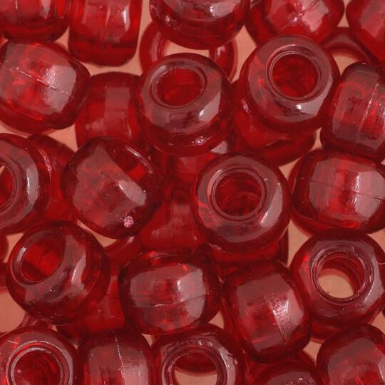 John Bead 9mm Transparent Pony Beads, 1,000ct